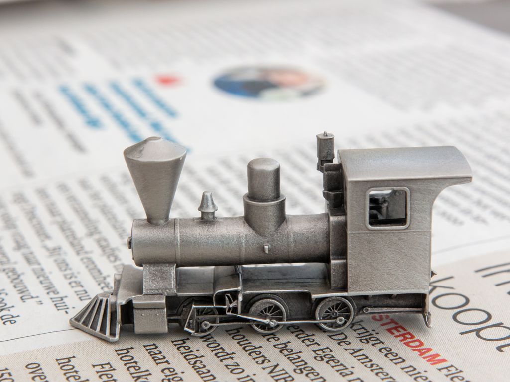 Rollecate, Gam’inBIZ, tinnen treintje, miniatuur, locomotief, miniature, train, pewter train